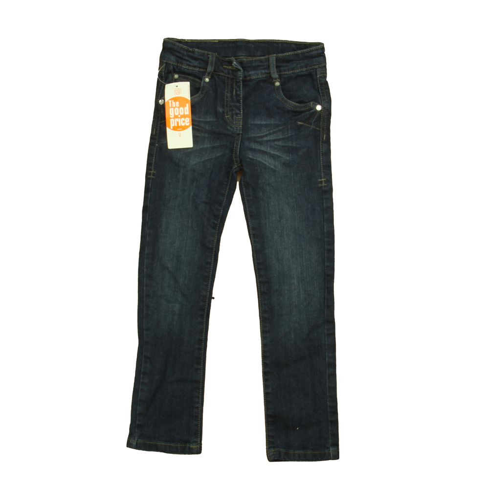 Okaidi Girls Dark Blue | Rhinestone Jeans size: 10 Years
